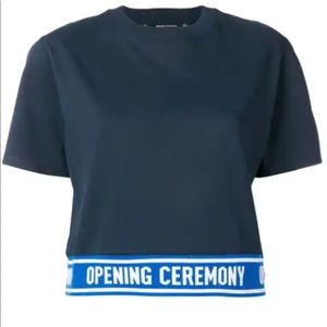 Opening ceremony elastic logo t shirt